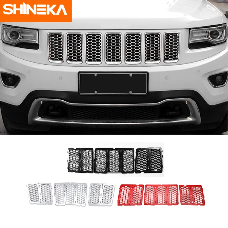 SHINEKA автомобильные наклейки для Jeep Grand Cherokee 2014 + передняя декоративные решетки