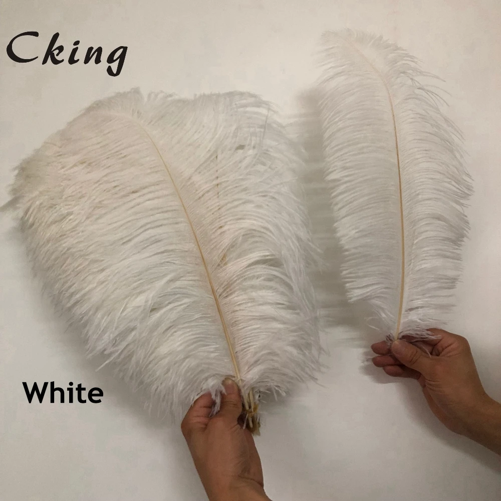 wholesale 100pcs High quality natural real peacock Blue dyed ostrich feathers 6-24inch/15-60cm diy Decorations stage performance