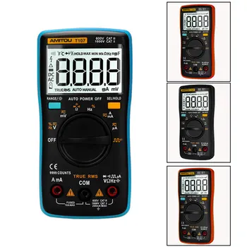 

T107 Anti-burn Mini Multimeter Digital Intelligent Protection AC/DC Small Portable Auto Multimetro Digital Profissional Tester