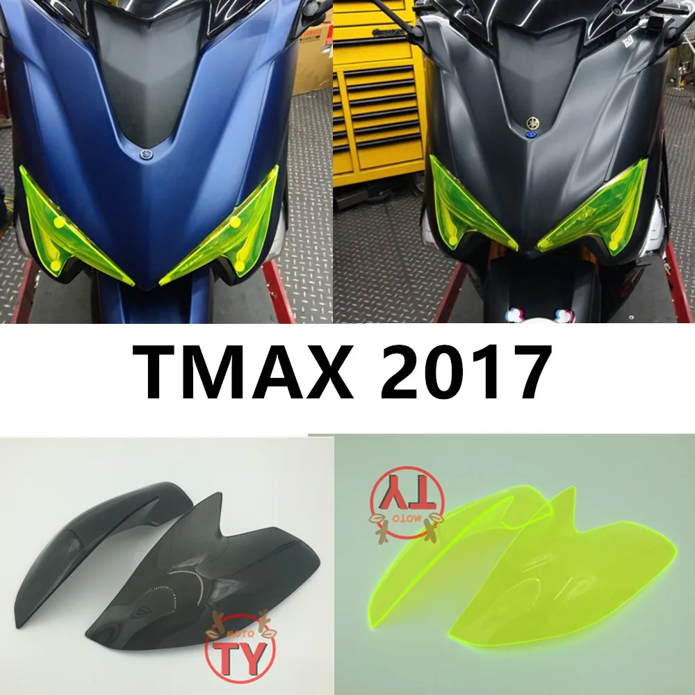 Новинка черный прозрачный желтый чехол для мотоциклетной фары Yamaha TMAX 530 2017 T MAX