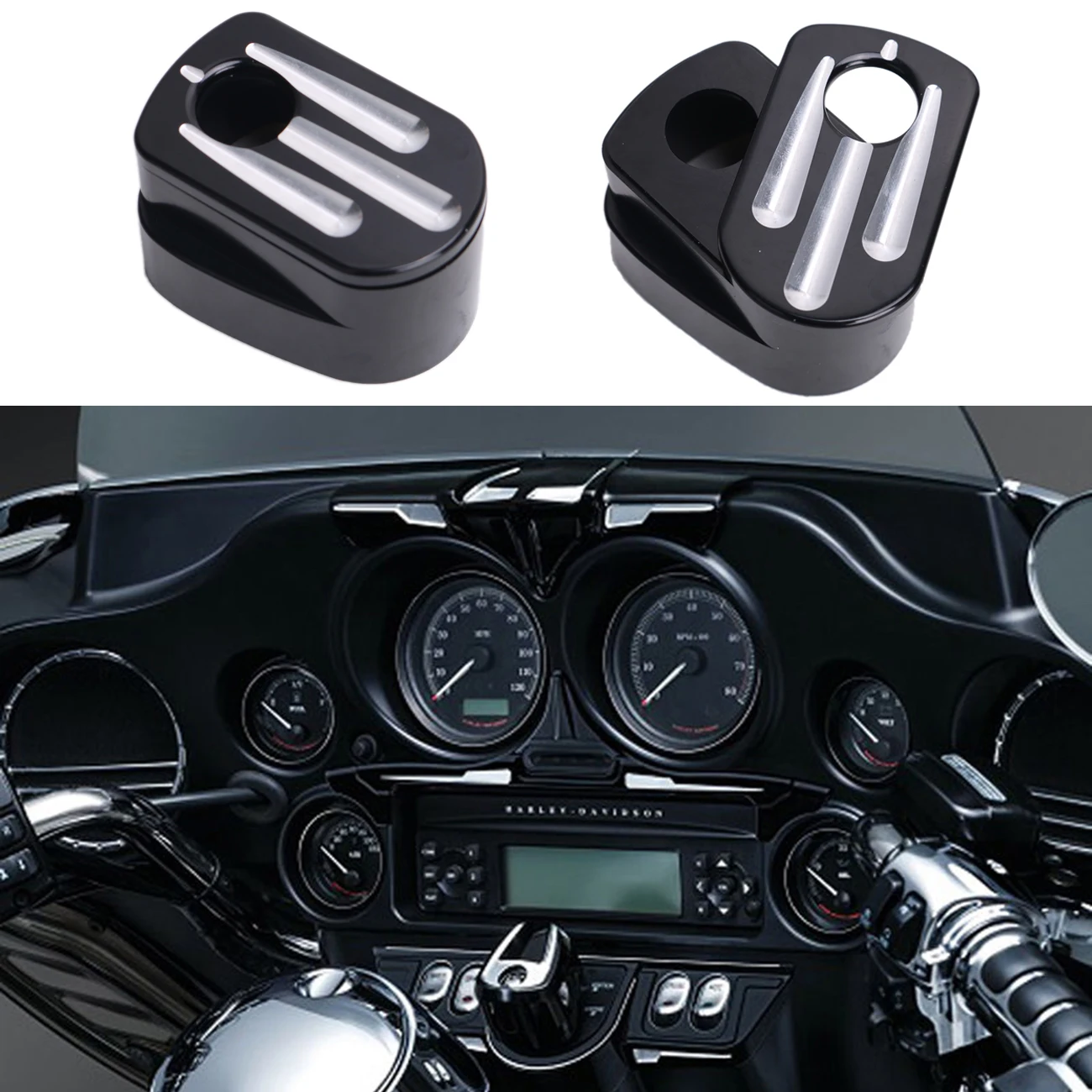 Motorcycle Front Ignition Switch Cover Kit for Harley Davidson Touring