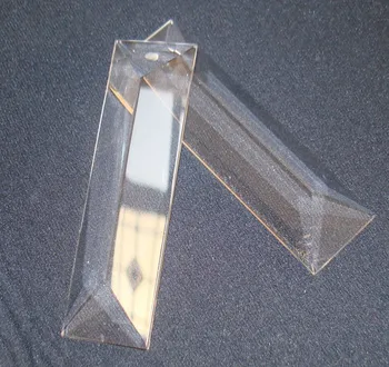 

22X250 mm 1 hole Glass Trimming Parts Crystal Lighting Parts Glass Chandelier Pendant For Strand Garland Decoration