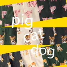 Хлопковые короткие носки с милыми животными для взрослых; Шиба ину Кен ку цу Ши та тигр; розовые свинки; собаки; кошки; котенок; поросенок; Домашние животные