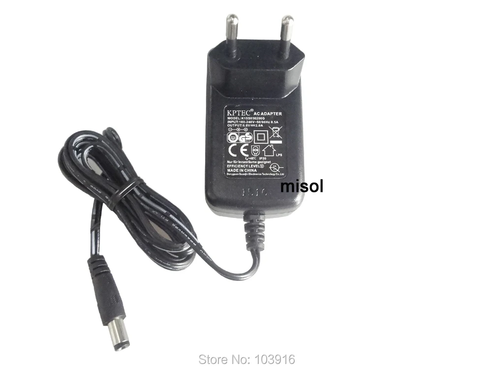 

EU plug 5V 2A 100-240v Power adapter AC-DC 5.5*2.1*10mm, CE, RoHS, Power adapter