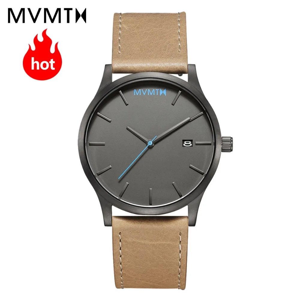 

MVMT watch Official website Authorized Genuine Fashion men's watch with genuine leather watchband / steel watchband Large watch