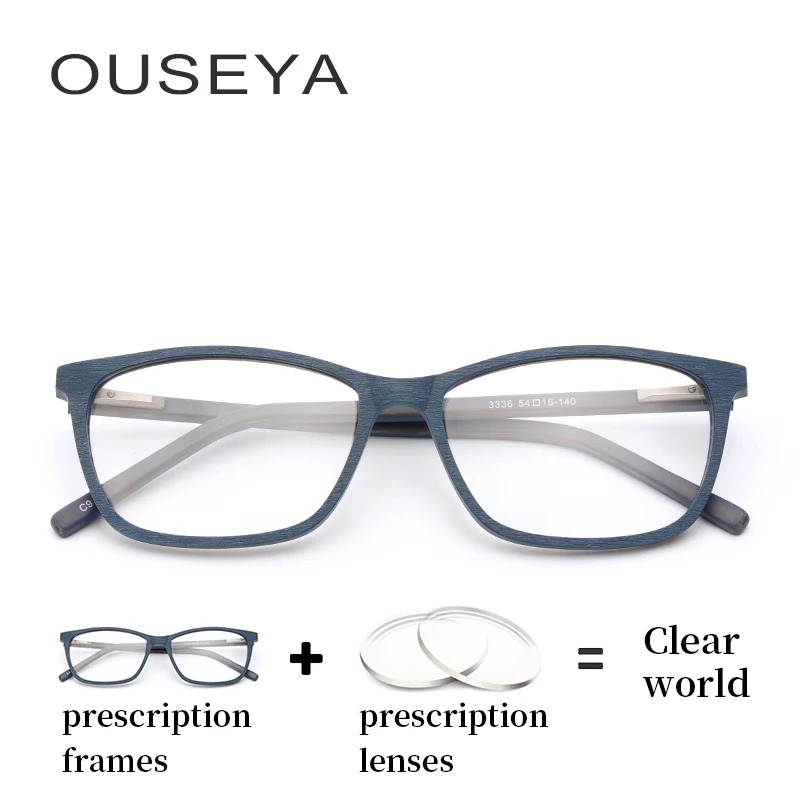 

Acetate Men Glasses With Diopter Anti Blue Light Fashion Photochromic Hyperopic Thin Myopia Multifocal Eye Glasses #3336
