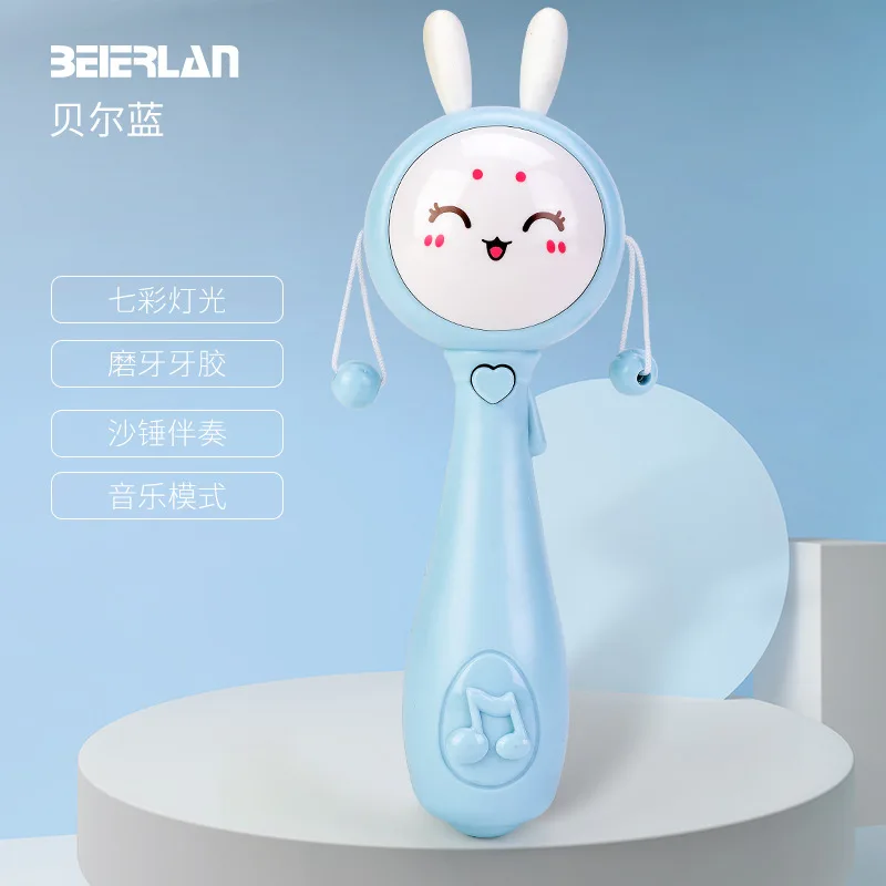 Muti-function Baby Bunny Rattles & Teether Kids Tumbler Doll Baby Toys Bell Music Learning Education Toys Gifts Baby Toys