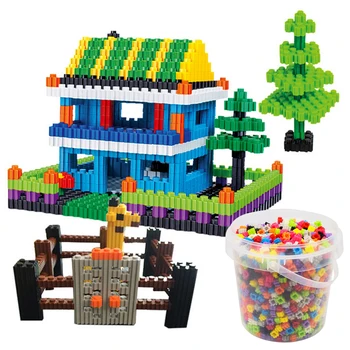 

1000PCS Plastic Educational Building Blocks Bricks DIY Craft Toys for Kids Children Educational Learning Brain Toy Birthday Gift