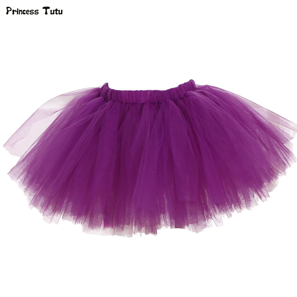 

1-8Year Children Girls Tutu Skirt Fluffy Party Dance Ball Gown Skirt Kids Solid Color Christmas Halloween Tulle Princess Skirt