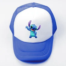 Cartoon Cute Lilo and Stitch Turo Experimental Baseball Cap Men Women Girl Boy Snapback Hat Hip Hop Cap Adjustable Trucker Caps