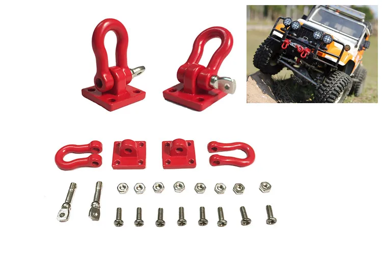 

Tow Hook SCX10 Simulation Car Crawlers Accessories RC4WD/CC01 Trailer Remote Control Model Hook/Scene Decoration Rescuing Buckle