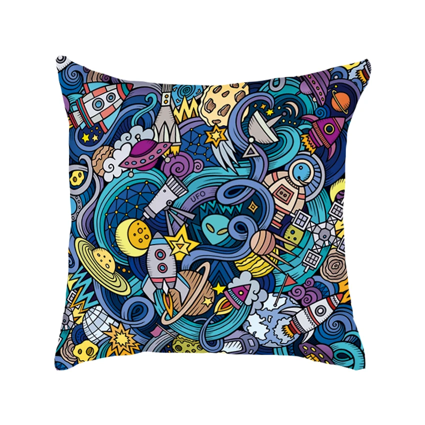 

Star Wars cartoon Printed Pillow Cases Cover Square 45cm*45cm kid's room decorration Polyester Pillowcase hippie Home Decorative