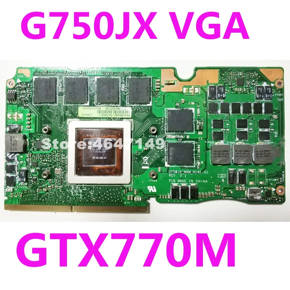 G750JX MXM N14E-GS-A1 GTX770M 3 Гб оперативной памяти VGA Графическая карта видеокарта для Asus ROG