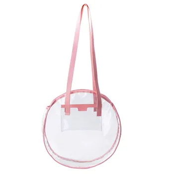 

Woman Bag Transparent Messenger Shoulder Novelty Fashion Round Hand torebka damska bags for women 2019 sac main femme
