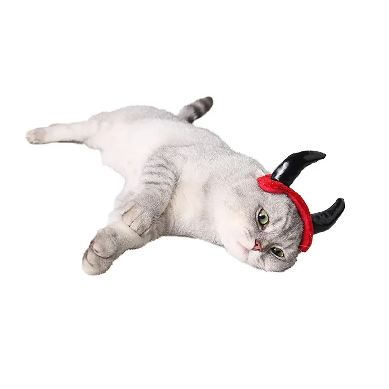 Hoomall 1 шт Рождество Хэллоуин домашнее животное кошка собака шапка s рога для