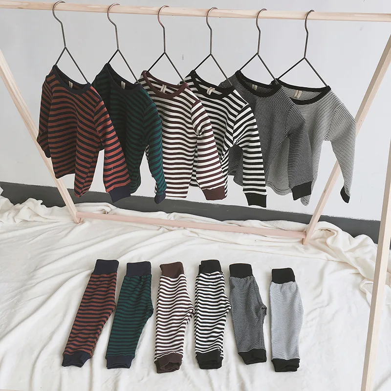 “ Conjuntos de Pijama Outono Pequenas Homewear Pijamas Crianças