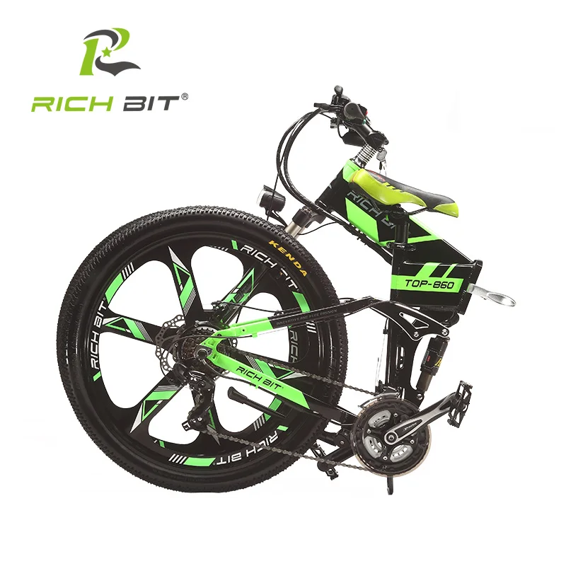 Bicicleta eléctrica de montaña de bicicleta eléctrica de RT-860 bits 36 V * 250 W 12.8Ah batería de litio EBike en el interior de Li- batería ebike