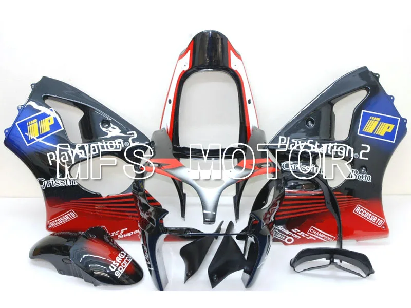 

For Kawasaki NINJA ZX6R 2000 2001 2002 00 01 02 Injection ABS Fairing Kits NINJA ZX 6R 00 01 02 - Play Station - Red/Black