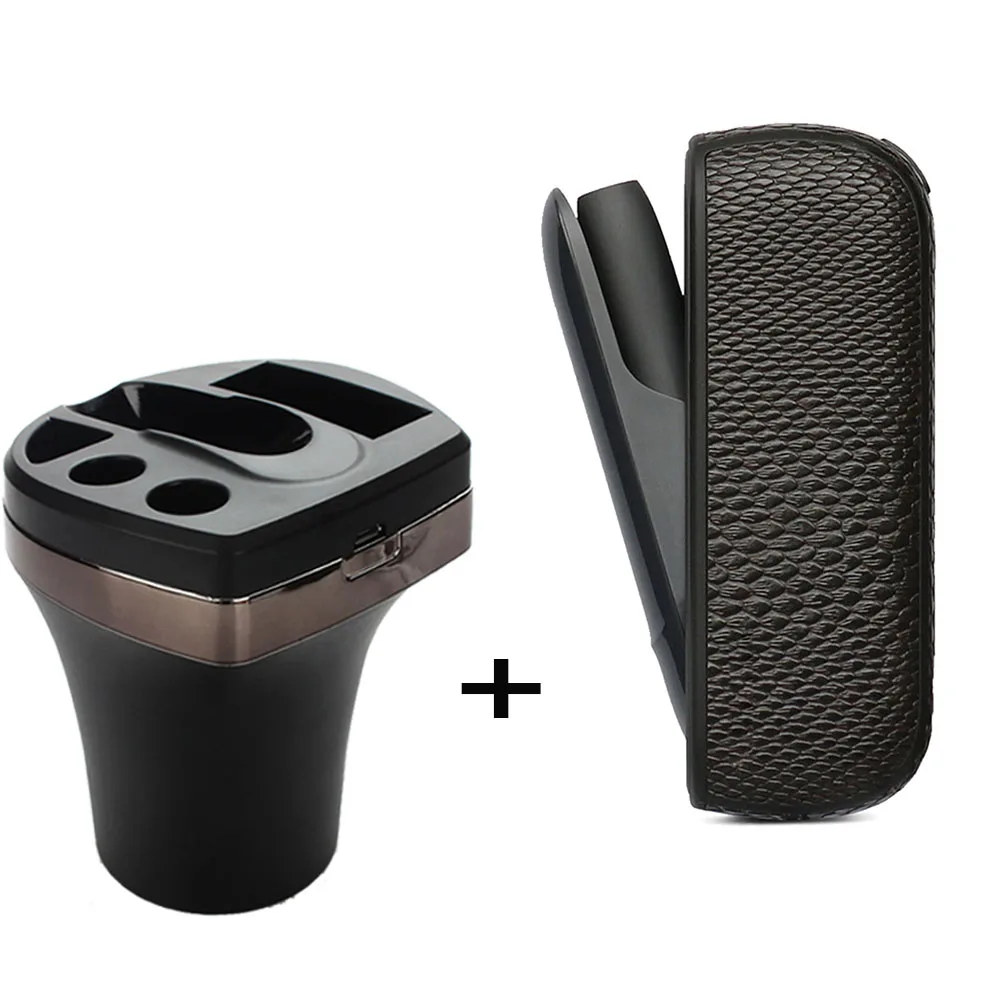 

JINXINGCHENG Bag Case with Car Charger for Iqos 3.0 and Cover Case for Iqos3 Charging Leather Case Protective Holder