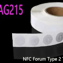 10 шт. NTAG215 NFC тег NFC Forum Тип 2 тег все NFC телефон доступны NFC клейкие этикетки диаметр 25 мм