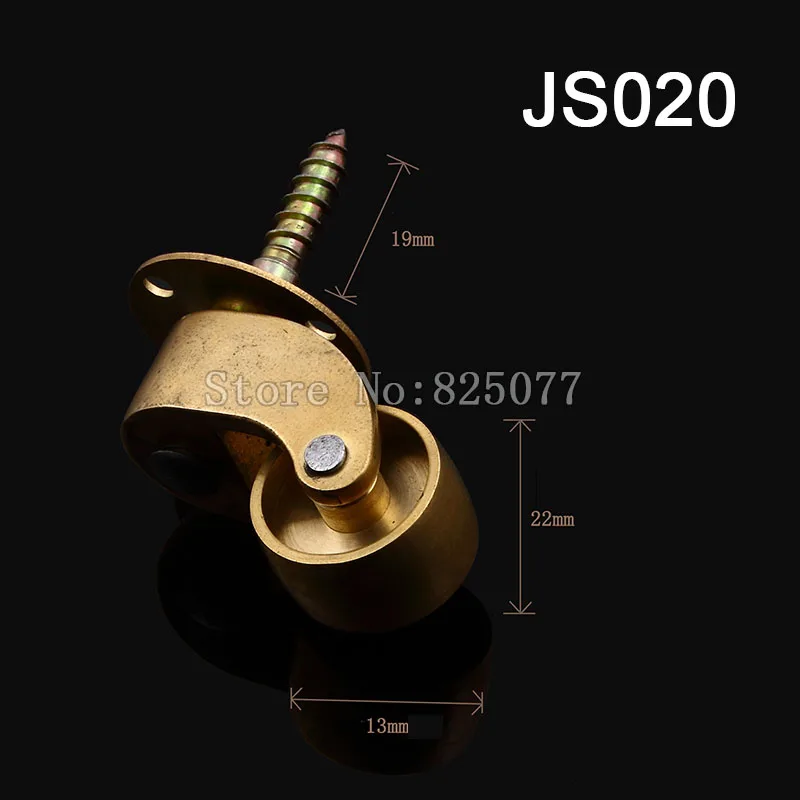 2PCS European antique copper pulleys sofa wheel furniture swivel chair universal wheel KF1018