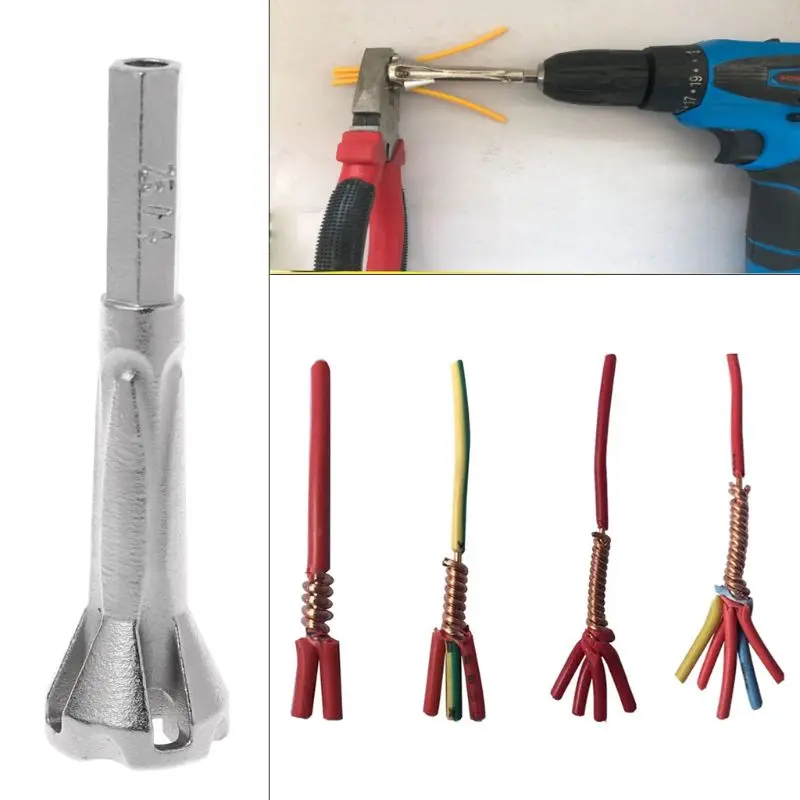 

Steel Manual Wire Twisting Tool Cable Connector Wires Stripper Twister For Power Drilling Machine Drivers Connectors & Terminals
