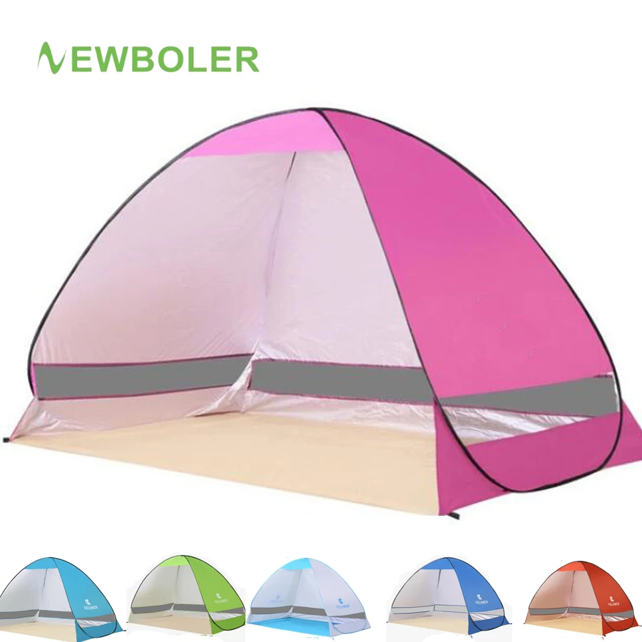 

2019 New Ultralight Beach Tent Fishing Quick Automatic UV Protection Sun Awning Shelter Umbrella Mat Breathable Waterproof Tent
