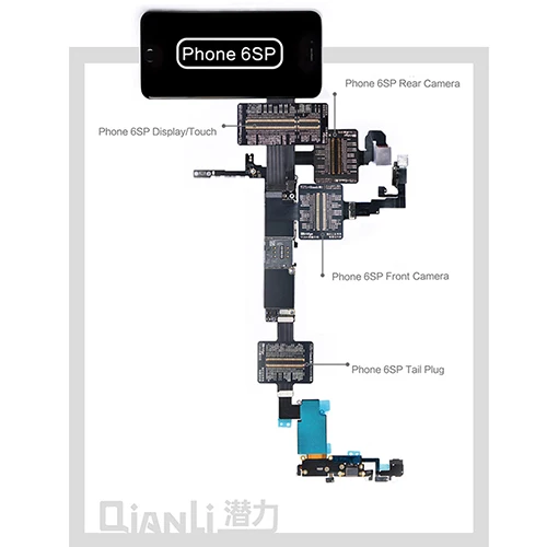 Гибкий кабель для iPhone 6/6 P/6 S/6SP/7/7 P/8/8 P/X материнская плата измерение сопротивления напряжения тест Удлинитель телефон Ремонт Инструменты - Цвет: 6S Plus