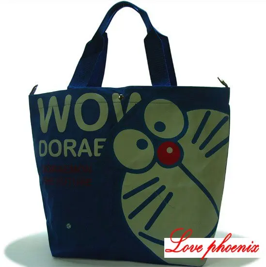 blue Doraemon Tote bag Handbags fashion bags Shopping bag Grocery Bag