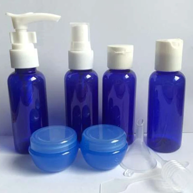 

Refillable Travel Bottles Set Package Cosmetics Bottles Plastic Pressing Spray Bottle Makeup Tools Kit For Travel Vaporizer P2