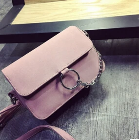 Весенняя новая круглая сумка с сумочкой, сумка через плечо, сумка-мессенджер - Цвет: Розовый