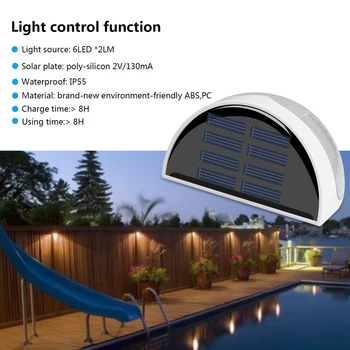 

New Generation LED Solar Power Bright PIR Human Body Motion Sensor Induced Home Security Lamp Outdoor Light 6 LED Fence Gutter