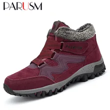 Женские ботинки на меху; коллекция года; теплые зимние ботинки; Женская рабочая обувь; женская обувь; Модные женские ботильоны на резиновой подошве