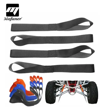 

Mofaner 4 Pieces Ratchet Strap Tie Down Straps Soft Securing Loop Extension Tie For ATV Dirt Bike
