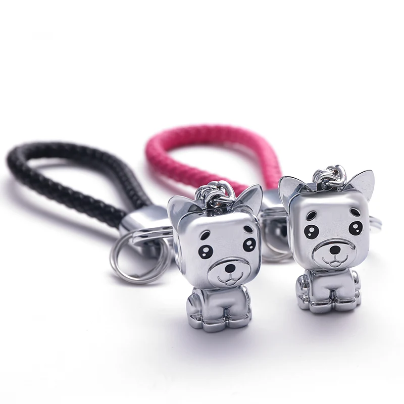 

Milesi Couple Keychain Ring Car Key Pendant Cute Dog Shape Keychains Keyring Creative Keyholder Gift For Women&Men K0240
