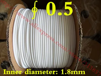 

Free Delivery Inner diameter 1.8mm White Pvc Tube Sleeve For Electronic Lettering Machine Heat Shrink Tubing Printer