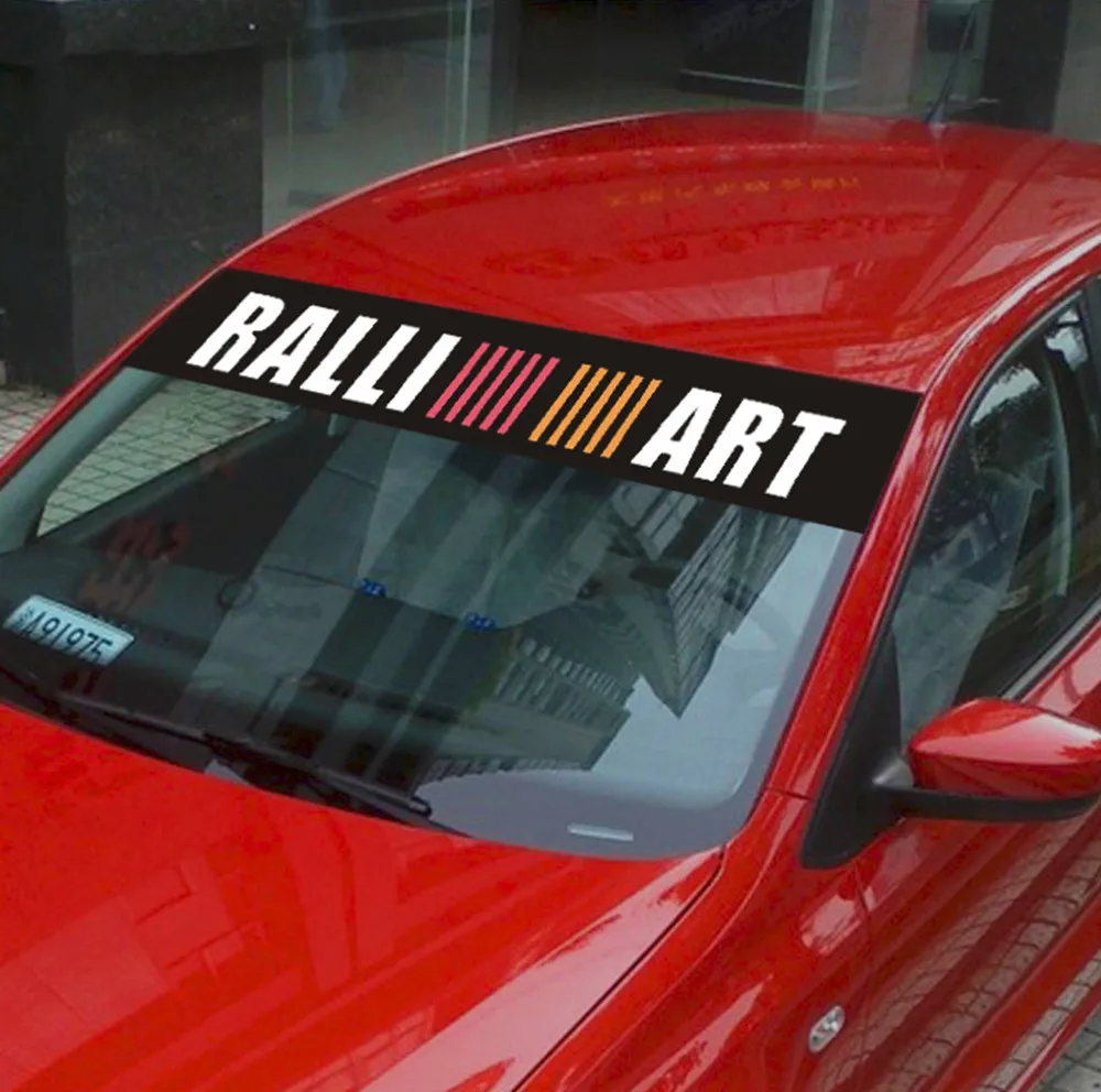 1 шт. спортивные гоночные наклейки RALLIART наклейка Автомобильный кузов переднее