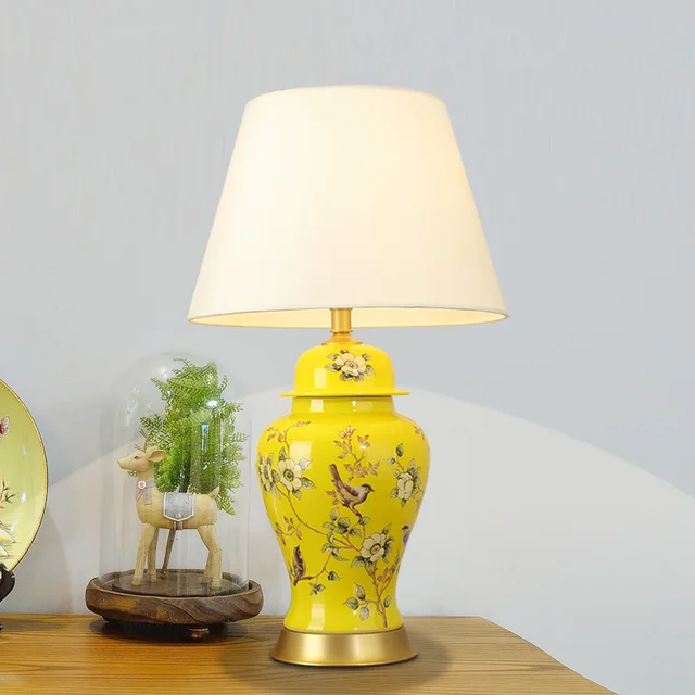 American Gold Ceramic Table Lamp Luxury Fabric Of Modern Lamps American Gold Ceramic Table Lamp Luxury Fabric Of Modern Lamps Living Room Bedroom Bedside