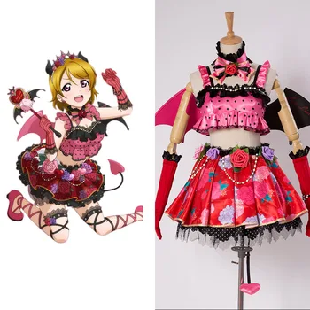 

Love Live! New SR Hanayo Koizumi Little Demon Transformed Uniform Halloween Party Cosplay Costume Anime Dress For Girls Women