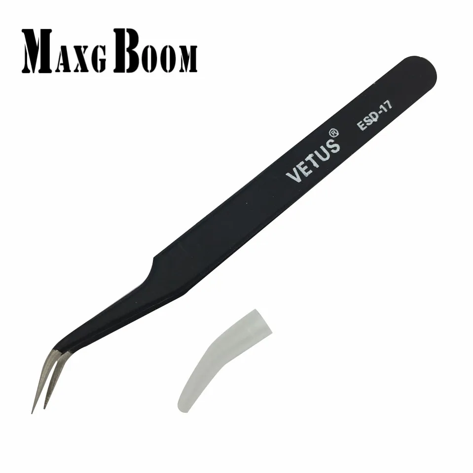 

MaxgBoom VETUS BGA precision electrostatic tweezers ESD-17 stainless steel anti-static tweezers