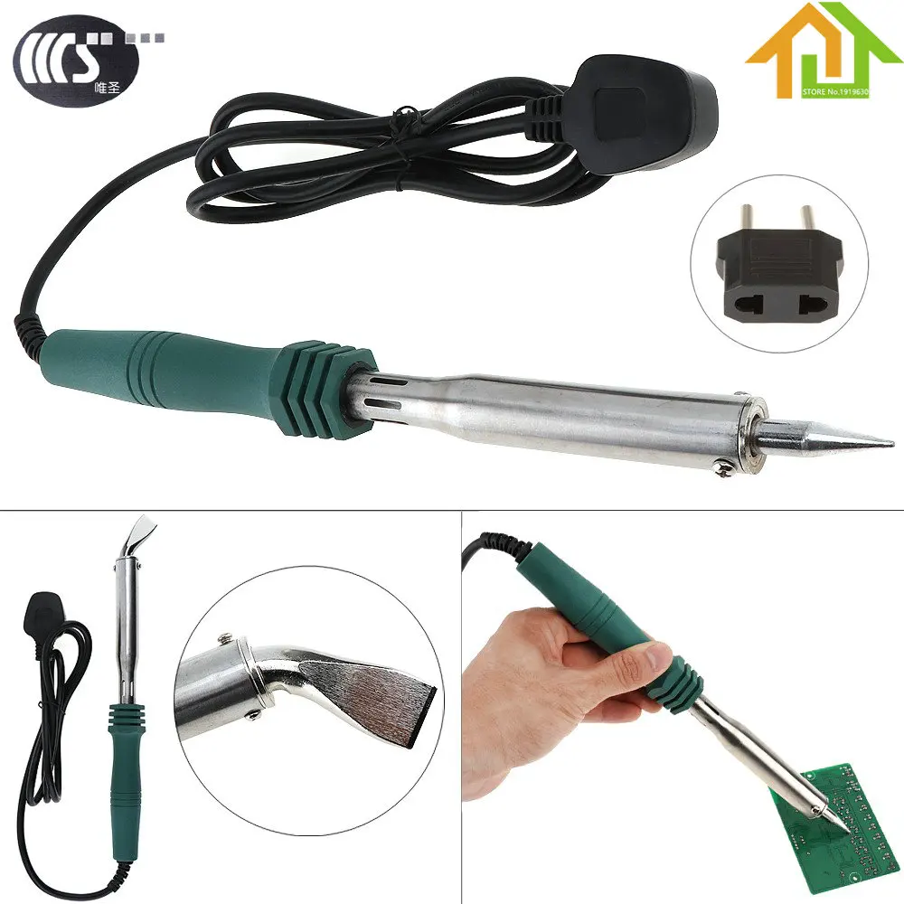

EU Plug 100W 220V Ceramic Core Constant Temperature Electric Iron External Heat-type Electric Heating Welding Soldering Iron