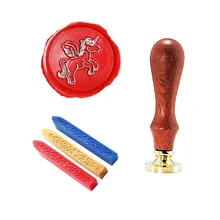 Единорог бег индивидуальная восковая печать штамп металлический Дракон ручка уплотнение воск комплект печатей подарок вино посылка свадебные приглашения конверт