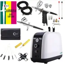 OPHIR Аэрограф Воздушный компрессор комплект управления деталями аэрограф наборы для покраски тела Красота Уход за кожей машина с воздушным компрессором AC057