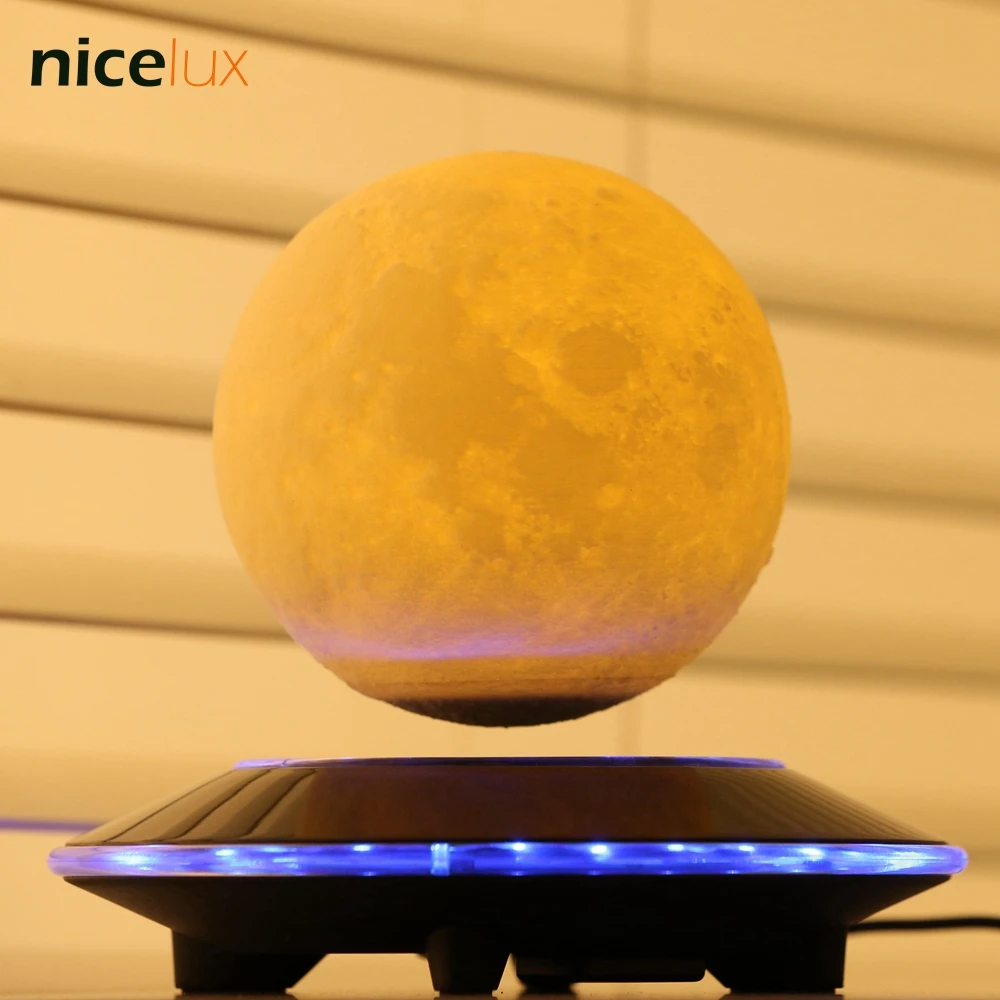 Goedkoop 3D Print Levitatie Maan Lamp, Magnetische Drijvende LED Nachtlampje, Levitatie Speelgoed Gift Draadloze Voeding, creative Thuis Licht