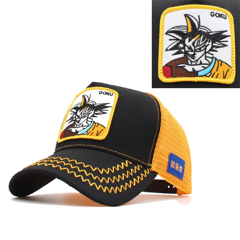 Аниме Dragon Ball Vegeta Мужская бейсболка для мужчин и женщин Высокое качество Snapback Gorras Casquette trucker сетчатая Кепка папа шляпа хип-хоп - Цвет: 5