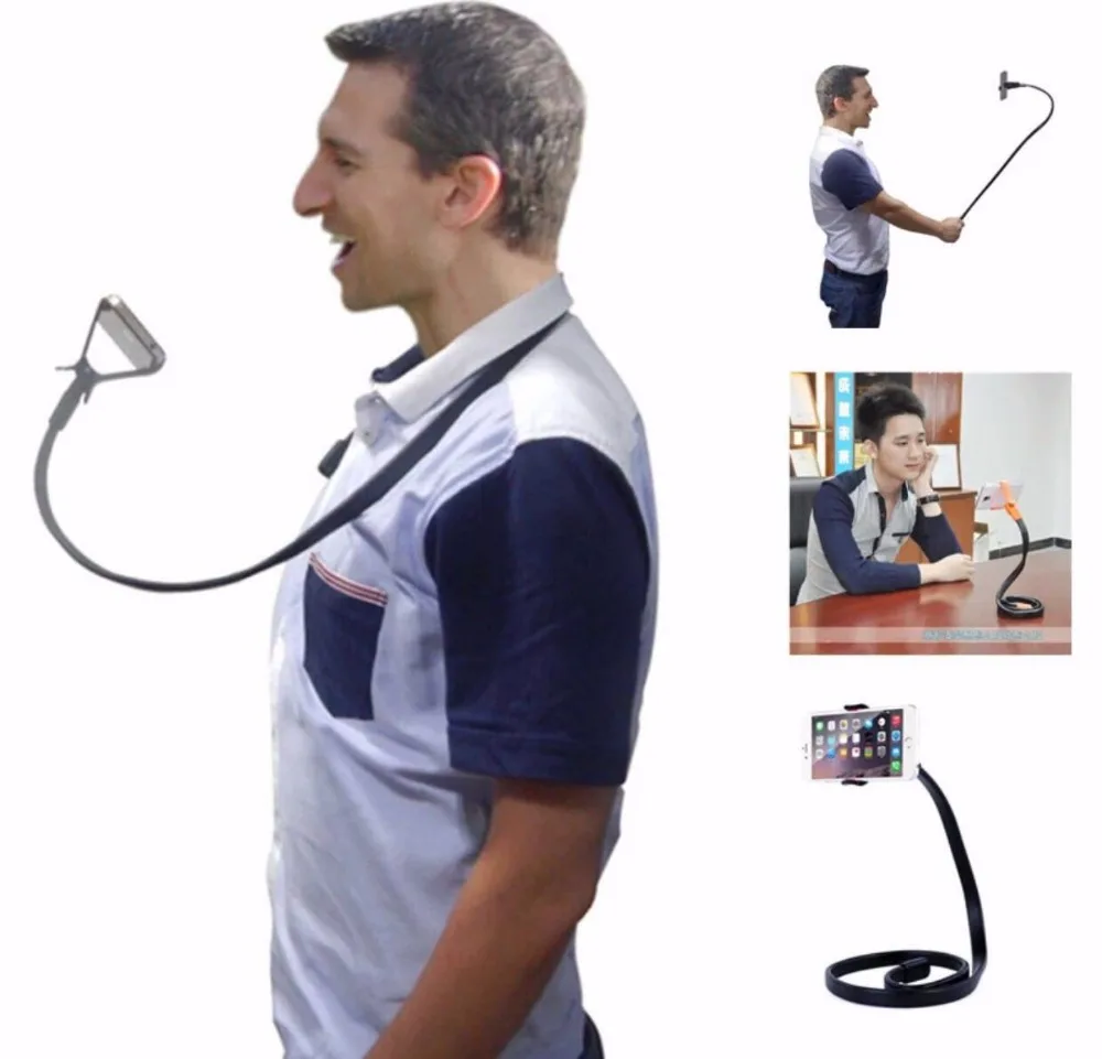 

360 Degree Rotating Lazy Cell Phone Holder Flexible Clip Universal Desktop For SmartPhone