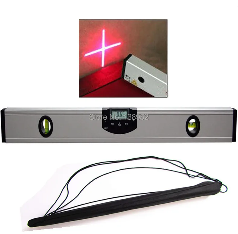 60cm 24" Digital Protractor 0 600mm digital Inclinometer Laser Spirit