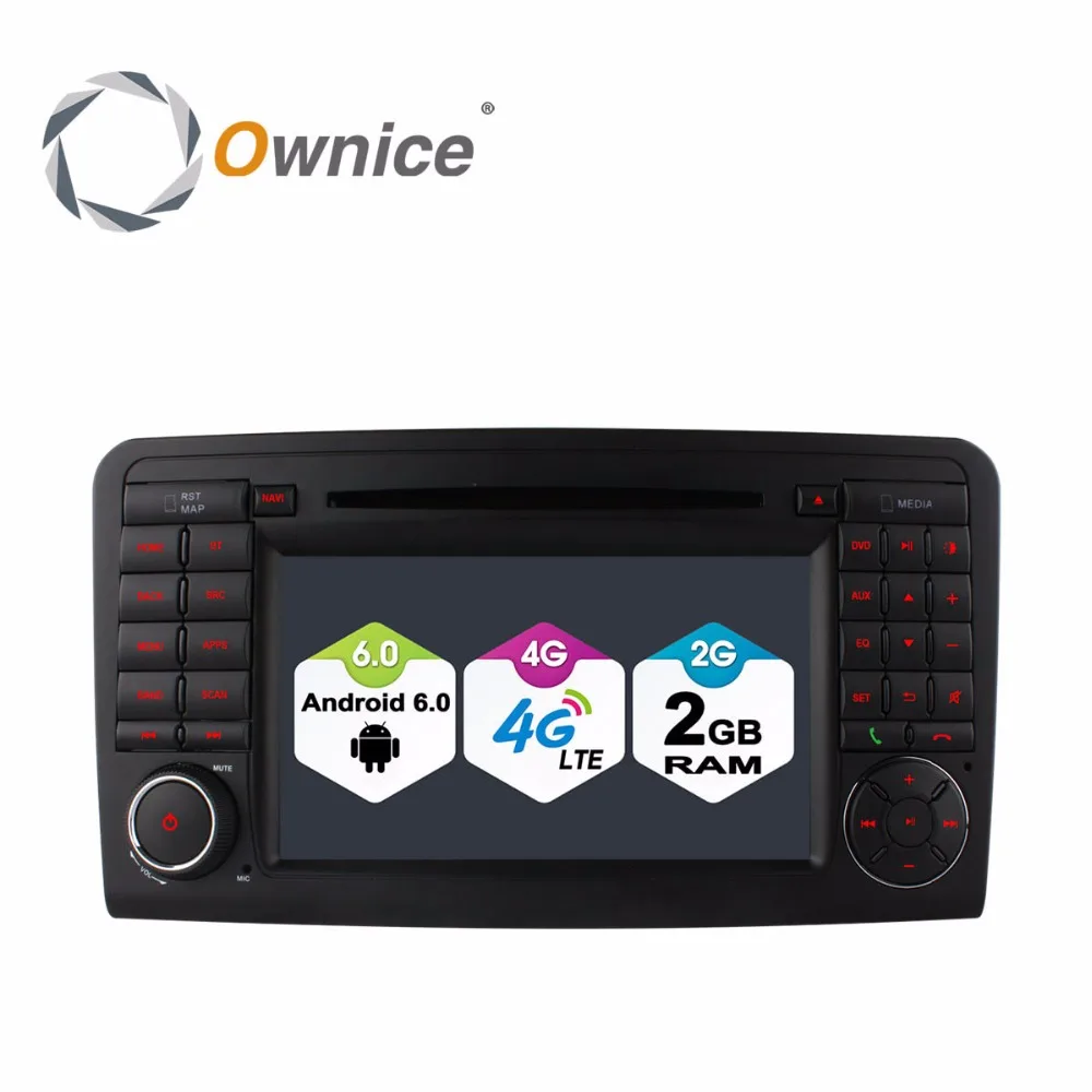 Автомобильный dvd-плеер 4G SIM LTE для Mercedes Benz ML Class W164 ML300 ML320 ML350 ML450 ML500 Android 6 0