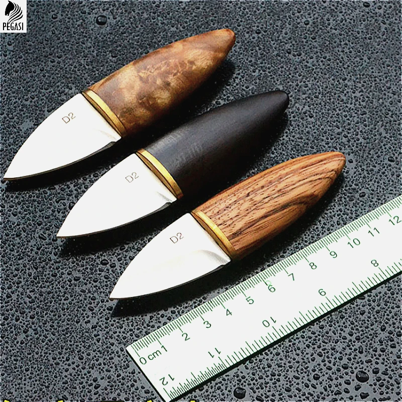 

D2 Steel High Hardness Outdoor Knife Self-defense Survival Tools Hunting Camping Fixed Blade Straight Knives Collection Gift