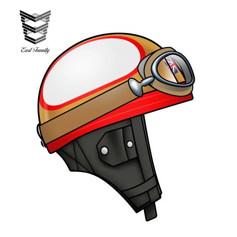 

EARLFAMILY 13cm X 10.9cm Mike HAILWOOD Helmet Right Sticker Car Styling Auto SUV Vinyl Graphic Car Stickers Waterproof Decals